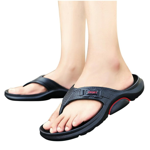 gakvov Slides For Womens Mens Thick-Soled Flip Flops Arch Support Soft ...