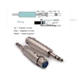 thumbnail image 4 of Adaptador Hembra 1/4 Trs A Xlr Hembra Xlr A Conector De Audio Balanceado Estéreo 1/4 - Paquete De 2, 4 of 5