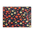 thumbnail image 5 of Yayeee Area Rugs for Living Room 5.2'x4' Non Slip Washable Bedroom Floor Carpet, Red Floral, 5 of 5