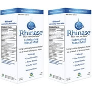 Rhinase Nasal Mist1 oz (2 Pack) for Dry Nose, Allergy and to Prevent Nosebleeds Caused by Nasal Dryness