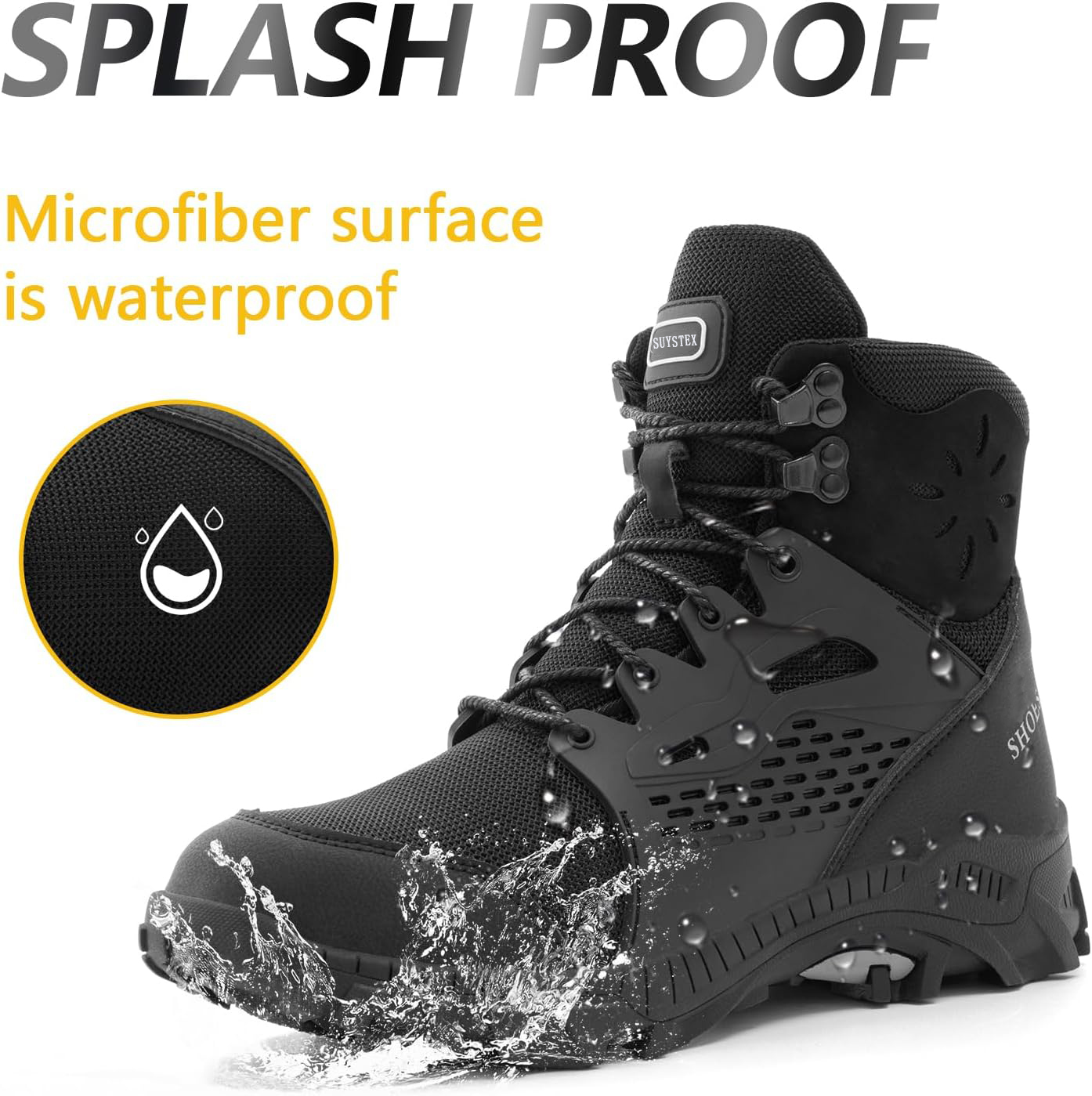Suystex Men's Steel Toe Waterproof Work Boot photo 4