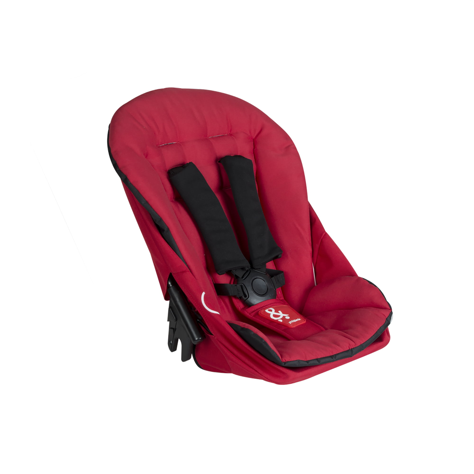 Red & Black Click to Double your Buggy phil&teds Vibe Double Kit Second Seat 