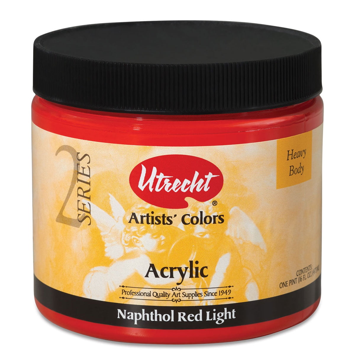 Utrecht Artists' Acrylic Paint - Naphthol Red Light, Pint