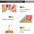 thumbnail image 5 of Coolnut Ice Cream Sink Faucet Mat for Kitchen,Sink Splash Guard Behind Faucet, Kitchen Faucet Absorbent Mat,Microfiber Cloth Faucet Mat (2 Pack,14.9×5.5in) Home Decor, 5 of 7