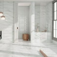 thumbnail image 5 of The Tile Life Belus White Marble Look Porcelain Tile - 24 x 48 in. - Polished - 2-Piece - Floor & Wall - Large Format, 5 of 9