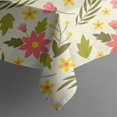 thumbnail image 5 of Floral Square Tablecloth 42x42in(107x107cm) – Waterproof Polyester Printed Table Cover, Wrinkle Resistant & Washable for Kitchen Dining Picnic Party Decor, Thanksgiving,Christmas, Spring,Flower, 5 of 6