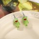 thumbnail image 4 of 1 Pair Women Hook Earrings Frog Shape Pendant Earrings Vivid Appearance Drop Earrings Lightweight Jewelry Accessories, 4 of 5