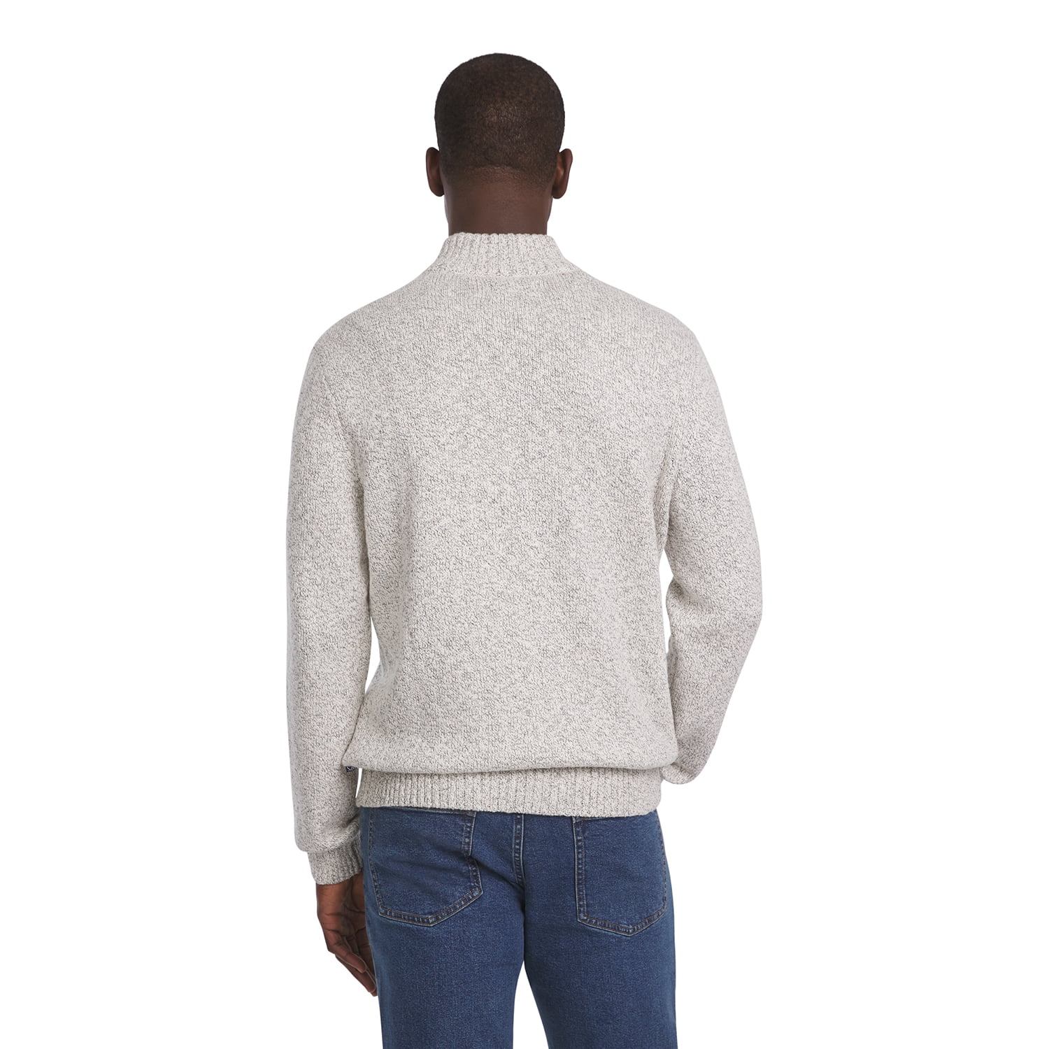 Chaps Men's & Big Men's Twist Mockneck Quarter Zip Pull Over Sweater, Sizes S - 2XL