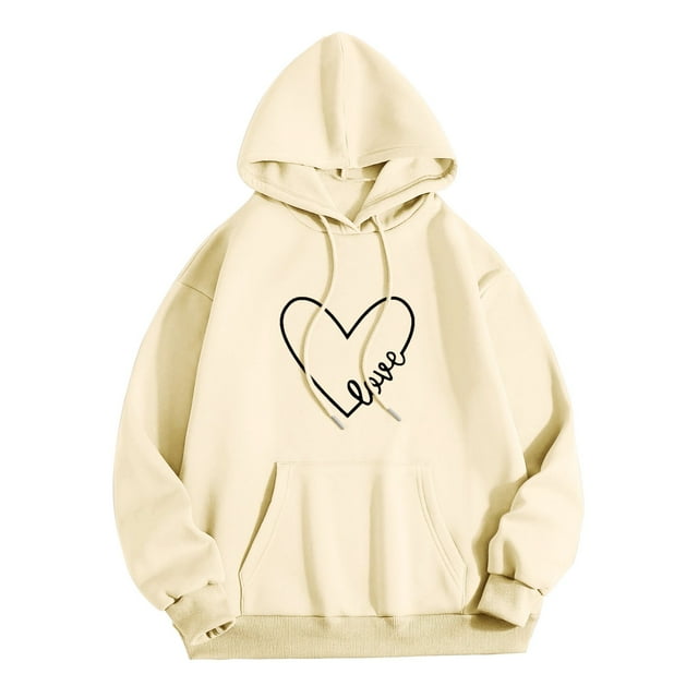 toraway Womens Sweat-Shirt Habillé Décontracté Womens à Capuche Imprimés Col Rond Manches Longues Sweat-Shirt Hauts L
