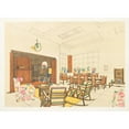 thumbnail image 3 of Albert Guénot 18x14 Black Modern Framed Museum Art Print Titled - Common Room (1920), 3 of 5