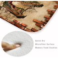 thumbnail image 3 of Thickened Rubber Bottom Anti-skid Bath Mat, Durable Flannel Mat Bright 7D Print Rug for Living Room, Absorbent Water Clearance MatS for Forfoundry Room and Kitchen, 3 of 6