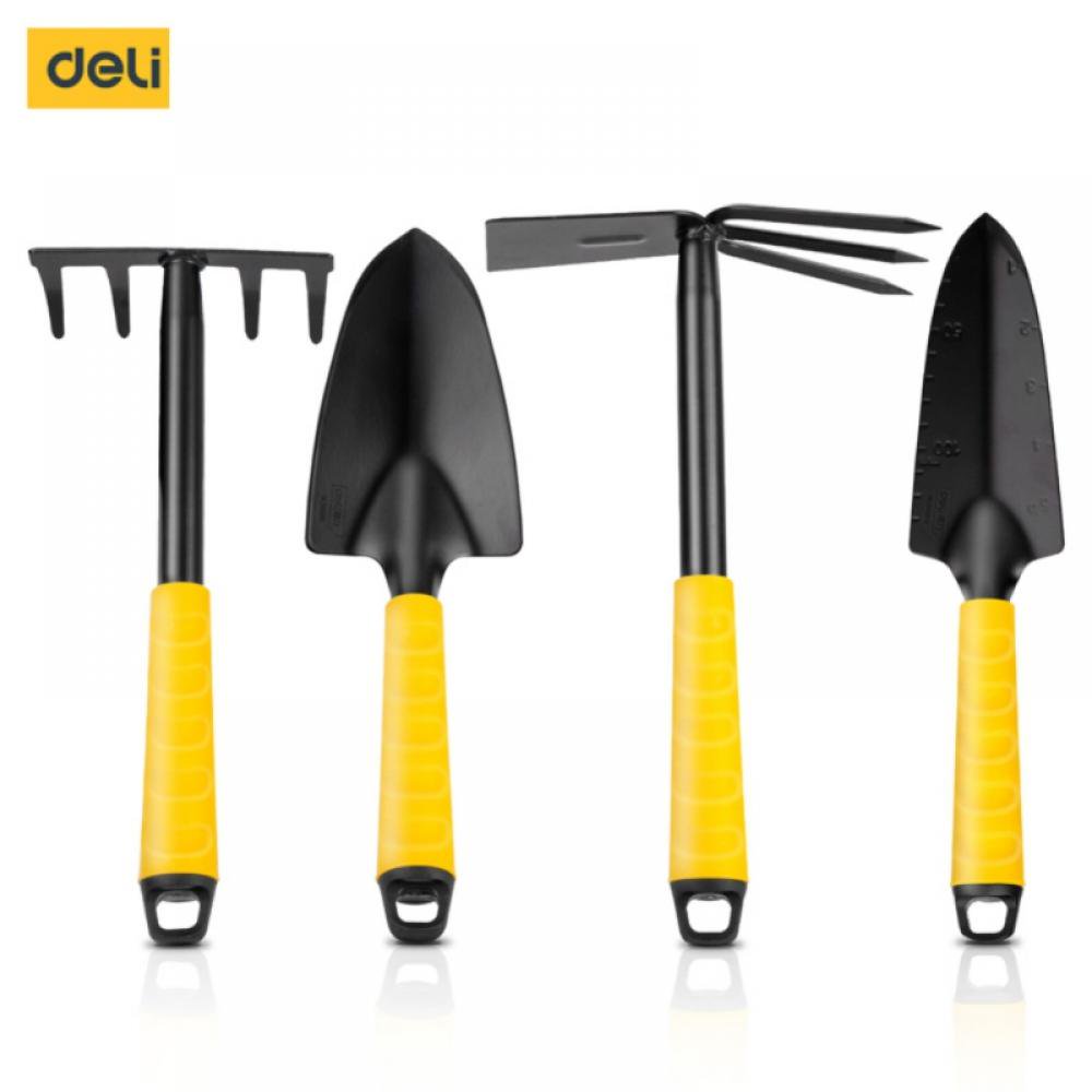 Deli Shovel Hoe Rake 4piece Set Of Garden Hand Tools Mini Spade 5