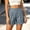 Gray, variant on ByworldtasicNo Boundaries Women's Casual Shorts Pleated High Waist Wide Leg Elastic Comfy Trendy Shorts with Pockets