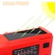 thumbnail image 3 of USB AM/FM Radios Banco de energía Solar Manivela Radio de cuerda de emergencia (Rojo EE. UU.), 3 of 6