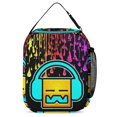 thumbnail image 2 of Geometry Dash Lunch Bag Insulated Lunch Box Meal Cooler Bag Reusable Thermal Lunch Tote Bag For School Work Travel Picnic, 2 of 8