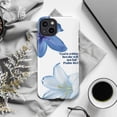 thumbnail image 6 of Inspirational Psalm 46:5 Phone Case, Blue and White Floral Design with Bible Verse, Religious Protective iPhone Cover for iPhone 17 16 15 14 13 12 11 Pro Plus Mini, 6 of 6