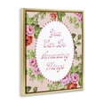 thumbnail image 2 of Stupell Industries Cottage You Can Do Amazing Things with Vintage Florals Gold Floating Frame Canvas Art, 17 x 21, by Lil' Rue, 2 of 8