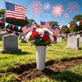thumbnail image 6 of Flower Vase with Sturdy Spikes/Stakes Outdoor Artificial or Fresh Flower Holder Decoration, 6 of 6