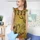 thumbnail image 4 of Fotbe Coffee Vintage Vestido de Dormir para Niñas de 3 a 10 Años, Mangas Cortas, Estilo Princesa, Pijama Camisón con Mangas Voladas-Small, 4 of 6