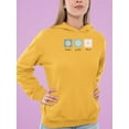 thumbnail image 2 of Thankful Grateful Blessed Daisy Hoodie Women -Image by Shutterstock, Female Large, 2 of 4