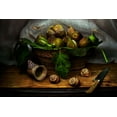 thumbnail image 2 of MARCEL, Christian 24x17 Gold Ornate Wood Framed with Double Matting Museum Art Print Titled - Still Life With Figs, 2 of 4