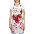 thumbnail image 3 of Pofeuu Textured Heart Abstract Art Print Aprons with Pockets, Cute Aprons for Kitchen, Cooking, Server, Barber, Chef Apron, 3 of 7