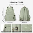 thumbnail image 7 of School Backpack Womens, Causal Travel School Bags 14 Inch Laptop Backpack for Lightweight Rucksack Water Resistant Bookbag College Men Work Daypack Green, 7 of 7