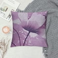 thumbnail image 2 of PHYHOO  Modern Throw Pillow Cushion Cover, Abstract Art Style Illustration of Swirling Ornaments and Irregular Dots, Decorative Square Accent Pillow Case,Violet White, 2 of 5
