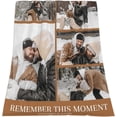 thumbnail image 4 of Custom Photo Blanket Personalized Picture Blanket Customize Photoblankets, Design Photo Collage Throw Blanket for Valentine Birthday Anniversary Wedding Gifts Blankets, 4 of 5