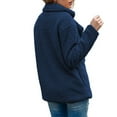 thumbnail image 6 of Women's Solid Color Winter Buttoned Jacket Casual Outerwear With Pockets Warm Cozy Soft Comfort Fit, 6 of 7