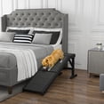 thumbnail image 2 of PawHut Pet Ramp Bed Steps for Dogs Cats, Black, 2 of 10