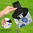thumbnail image 4 of Haosy Ornate Chinoiserie Flower Golf Mallet Putter Cover Strong Magnetic Leather Golf Club Headcover Closure, 4 of 7