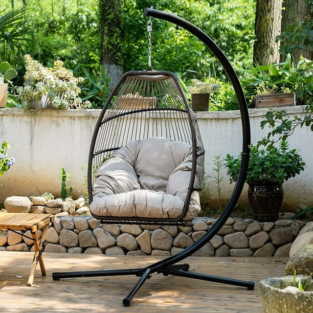 self hanging egg chair