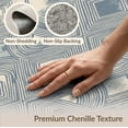 thumbnail image 6 of ODIKA 8'x10' Washable Area Rug Non-Shedding, Easy Care, Abstract Farmhouse Distressed Tonal Brushwork Plush Large Grey Refined for King Size Bedroom Under Bed, Master Suite, 6 of 7