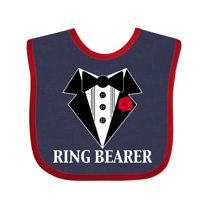 Inktastic Tuxedo Ring Bearer Boys Baby Bib