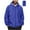 Blue, variant on Stamzod Packable Rain Jacket Mens Solid Color Long Sleeve Full-Zip Rain Coats with Hood Outdoor Travel Hiking Casual Windbreaker Jackets for Men Blue XXL