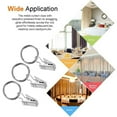 thumbnail image 3 of 30 PCS Curtain Rings with Clips, Strong Drapery Clips Hooks on Tension Rod Bracket, Interior Diameter Metal Eyelets Decorative Drapes Window Hangers, 3 of 9