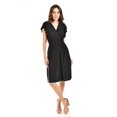 thumbnail image 1 of Vestido manga con volantes Roman Fashion /Juvenil, 8867-SO (Negro) negro M, 1 of 5