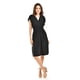 thumbnail image 1 of Vestido manga con volantes Roman Fashion /Juvenil, 8867-SO (Negro) negro CH, 1 of 5