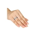 thumbnail image 3 of Accent Diamond Crossover Promise Ring in Sterling Silver, 3 of 4