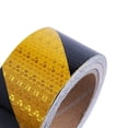 thumbnail image 3 of Cinta reflectante de 82 pies x 2 pulgadas, pegatina de advertencia de precaución, visibilidad de seguridad, cinta de precaución de peligro, amarillo/negro, 3 of 5