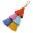 thumbnail image 2 of Porte-clés à Pompons Mode Polyvalent Anneau de Clé Pendentif Pompon Breloque de Sac, 2 of 7