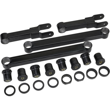 Speedway Motors 1978-88 GM G-Body Rear Control Arms with Polyurethane Bushings, Tubular Steel Construction, Black Painted Finish, Enhances Traction and Responsiveness