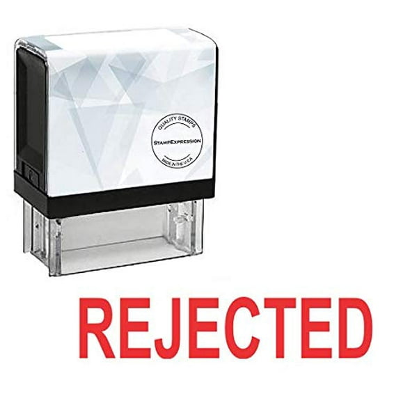 StampExpression - Rejected Office Self Inking Rubber Stamp - Red Ink (A-5604)