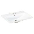 thumbnail image 2 of 24" Single Bathroom Basin Sink, Vanity Top Only, 3-Faucet Holes, Resin, 2 of 9