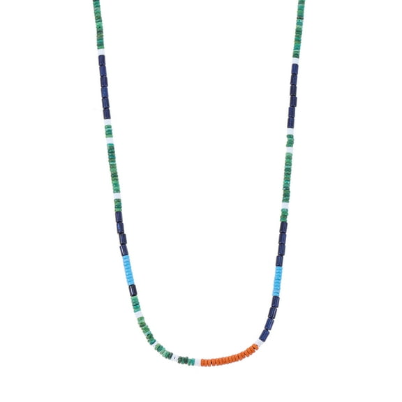No Boundaries Men's Beaded Necklace, Multicolor, 1 Pack