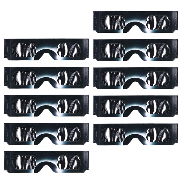 Gafas De Visualización De Eclipse, Material De Papel De Filtro Anteojos De Eclipse Solar 10 Piezas Para Observación De Manchas Solares