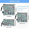 thumbnail image 3 of Haosy 3 Pack Reusable Ziploc Bags BPA Free Healthy Food Storage Bag Leakproof Sandwich Snack Freezer Bags Fruits Drinks Food, 3 of 7