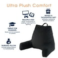 thumbnail image 3 of Cheer Collection Backrest Reading Pillow - Plush Fiber Filled TV and Gaming Pillow with Armrest, 3 of 5