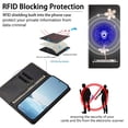thumbnail image 3 of Tianyeda for XiaoMi RedMi Note 15 PRO 5G a Wallet case Phone Cover with RFID Blocking Credit Card Holder Flip Book For Women Blue, 3 of 5